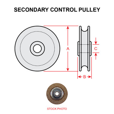MS20219-2   SECONDARY CONTROL PULLEY