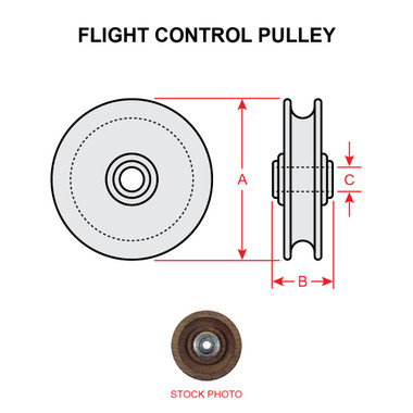 MS20220-4   FLIGHT CONTROL PULLEY