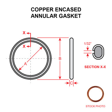 MS35769-11   COPPER ENCASED ANNULAR GASKET