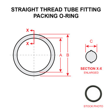 MS28778-4 STRAIGHT THREAD TUBE FITTING BOSS O-RING - Univair