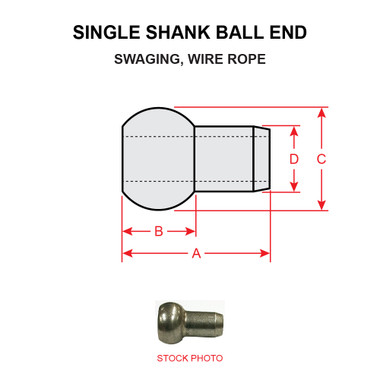 MS20664C4   SINGLE SHANK BALL TERMINAL
