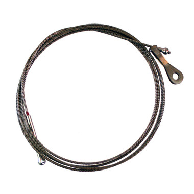 U0400107-57   UNIVAIR ELEVATOR TAB AFT CARRY-THRU CABLE - FITS CESSNA