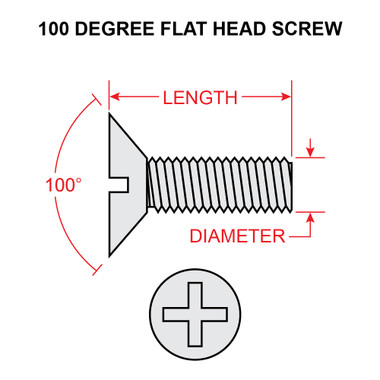 NAS548P4R6   FLAT HEAD SCREW