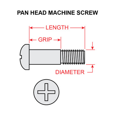 NAS221-10   PAN HEAD MACHINE SCREW