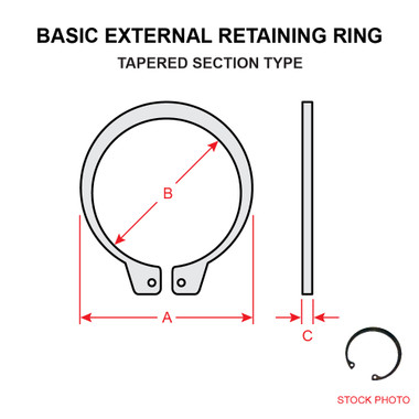 MS16624-1081   BASIC EXTERNAL RETAINING RING