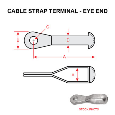 NAS1435E2 EYE END TERMINAL