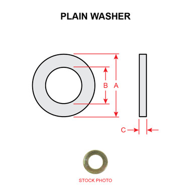 NAS143-10   PLAIN WASHER