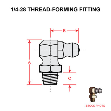 3054-B   90 DEGREE SPECIAL TAPER THREAD-FORMING FITTING