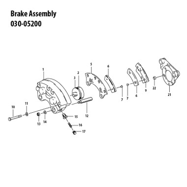 030-05200   CLEVELAND BRAKE ASSEMBLY