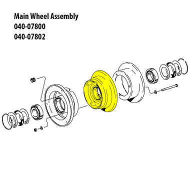 161-03100   CLEVELAND INNER WHEEL HALF ASSEMBLY