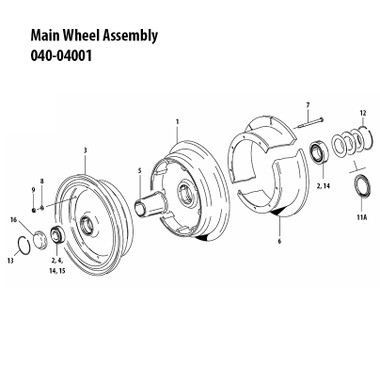 040-04001   CLEVELAND MAIN WHEEL ASSEMBLY