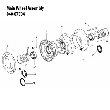 040-07504   CLEVELAND MAIN WHEEL ASSEMBLY