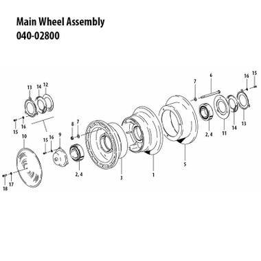 040-02800   CLEVELAND MAIN WHEEL ASSEMBLY