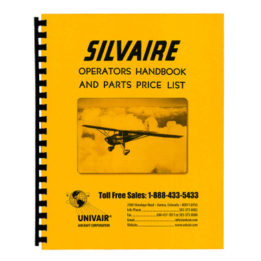 L8WM   SILVAIRE OPERATORS HANDBOOK AND PARTS PRICE LIST