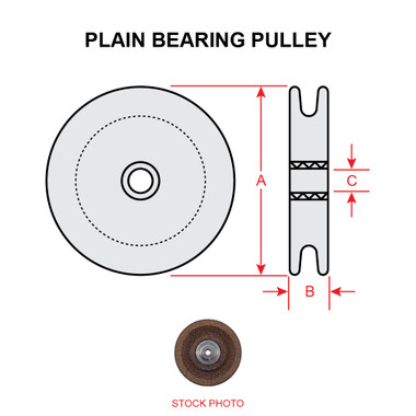 NAS383-4   PLAIN BEARING PULLEY