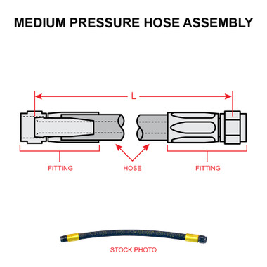 MS28741-6-0150   MEDIUM PRESSURE HOSE ASSEMBLY