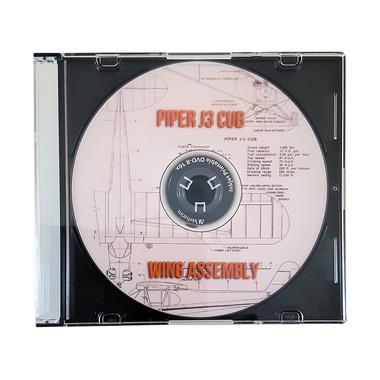 PB3-WSDVD   PIPER J-3 WOOD SPAR WING ASSEMBLY DVD