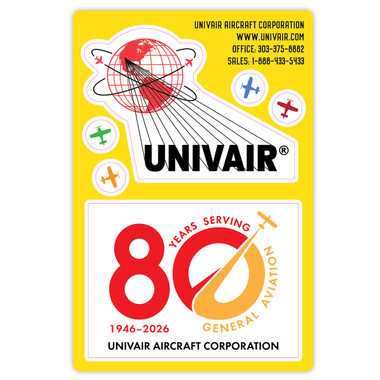 UNIVAIR LOGOS STICKER SHEET