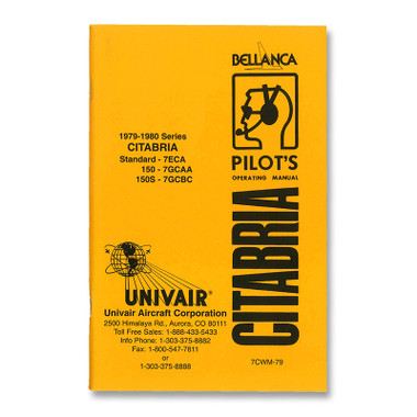7CWM-79 CITABRIA 1979-1980 OPERATORS MANUAL - Univair Aircraft