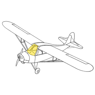 7-468-CS   AERONCA WINDSHIELD WITH CUTOUT