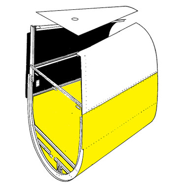 U08043-51   LUSCOMBE #3 BOTTOM FUSELAGE SKIN