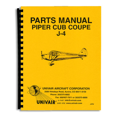 J4PM   PIPER J-4 PARTS MANUAL