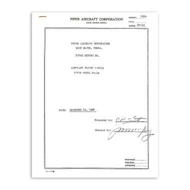 14FM   PIPER PA-14 FLIGHT MANUAL