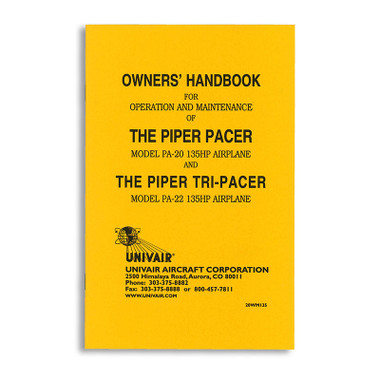 20WM135   PIPER PA-20/22 135HP OWNERS MANUAL