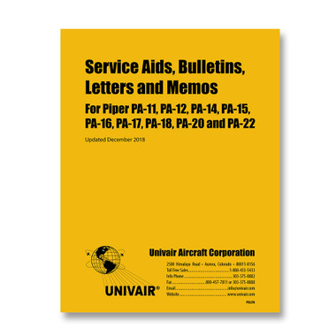 PBLPA   PIPER PA-SERIES SERVICE AIDS, BULLETINS, LETTERS AND MEMOS