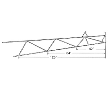 DA24056-200   UNIVAIR TAIL SECTION - LONG - FITS PIPER