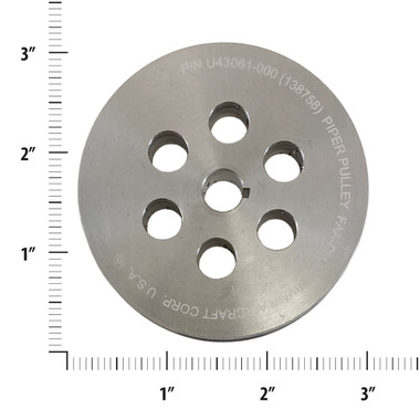 U43061-000   UNIVAIR STABILIZER SCREW PULLEY - 2-3/4 x 3/8 INCH - FITS PIPER