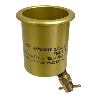U12764-000   UNIVAIR FUEL STRAINER BOWL - FITS PIPER