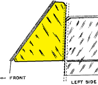 PIPER LEFT FRONT TRIANGLE WINDOW