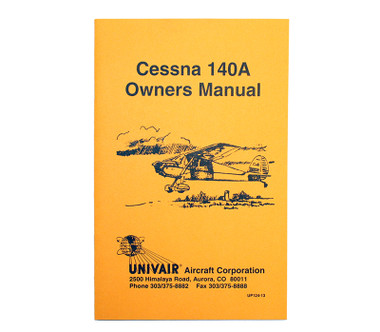 UP124-13   CESSNA 140A OWNERS MANUAL 1949-51
