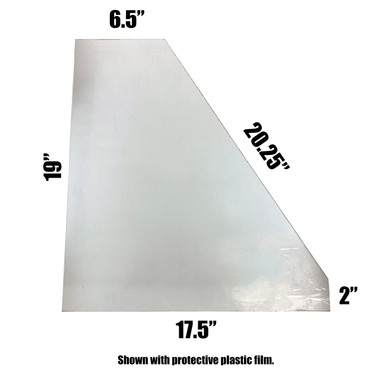 U12253-000   PIPER PA-18 LEFT FRONT TRIANGLE WINDOW - CLEAR