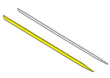 U64055-006   UNIVAIR FRONT WING SPAR - LEFT - FITS PIPER