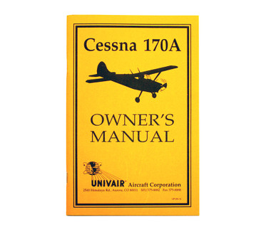 UP125-13   CESSNA 170A OWNERS MANUAL 1949-51