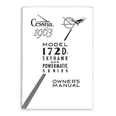 D157-13   CESSNA 172D OWNERS MANUAL 1963