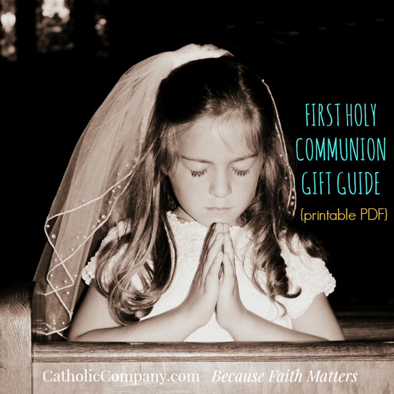 First Holy Communion Gift Guide - Printable PDF