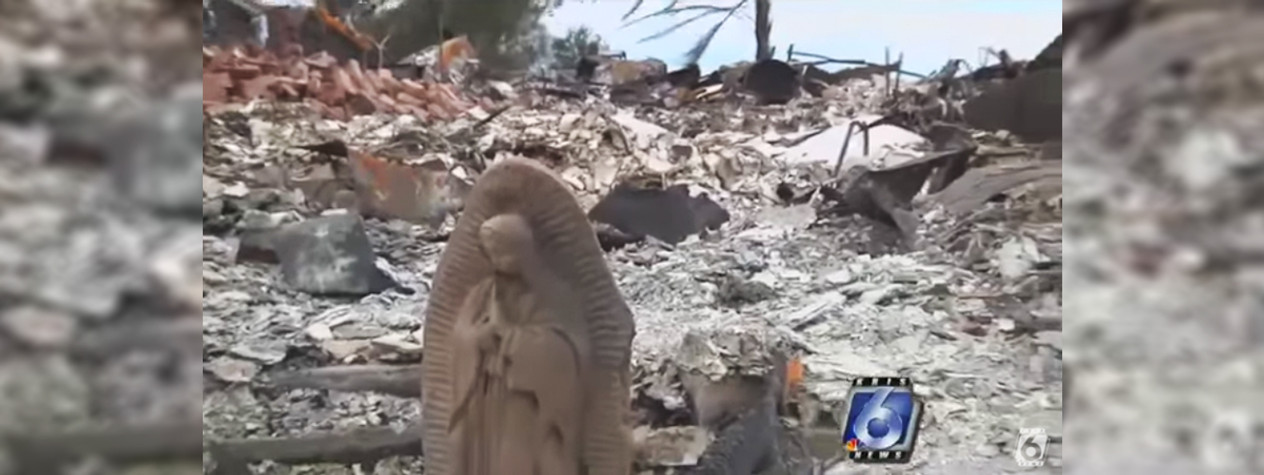 A Hope-Filled Story: Mary Statue Survives Hurricane Devastation