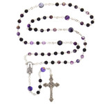 Purple Agate Rosary thumbnail 2
