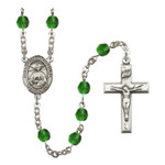 St. Catherine Laboure Green May Rosary 6mm