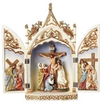 Crucifixion Standing Triptych