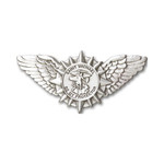 Antique Silver St. Michael / Wings Visor Clip