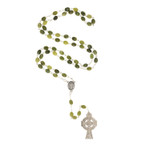 Personalized Irish Blessing Keepsake Box with Connemara Marble Rosary thumbnail 4