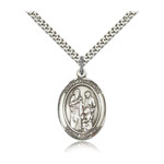 St. Joachim Pendant with Chain, Bliss, Sterling Silver