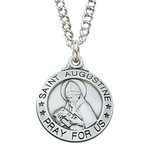 Sterling Silver St. Augustine Medal