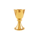 24KT Gold-Plate Chalice with Scale Paten