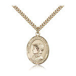 14kt Gold Filled St. Elizabeth Ann Seton Pendant w/ chain thumbnail 1