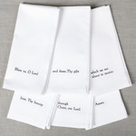 "Bless Us O Lord" Dinner Napkins - Set of 6
